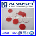 11mm natural rubber tef septa and aluminum crimp end cap for 2ml hplc autosampler glass vial